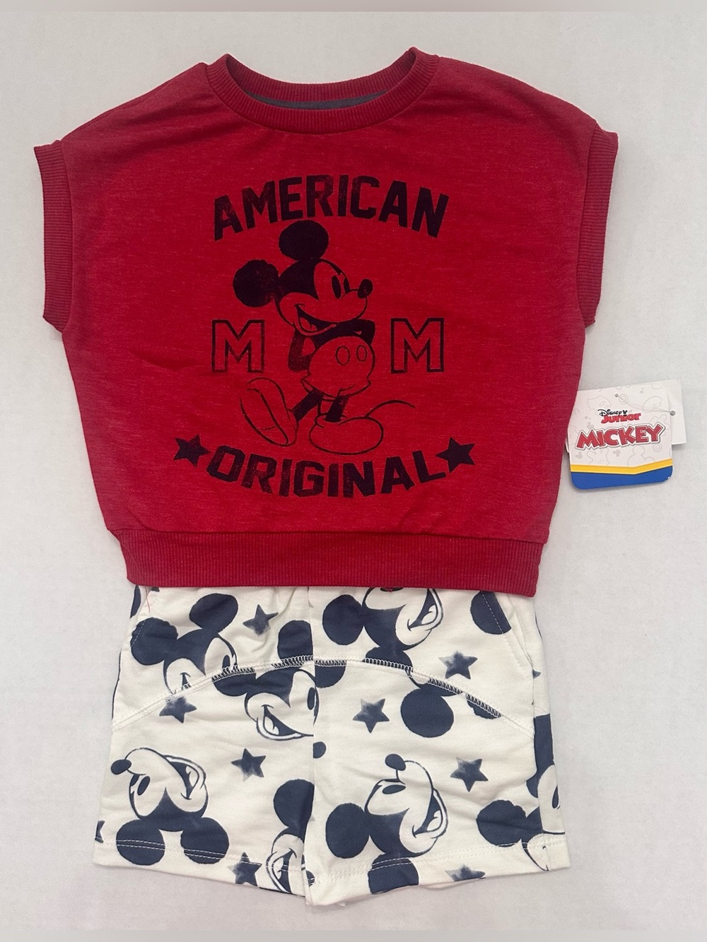 Mickey Mouse Toddler Boy Americana T-Shirt and Shorts Set, Size 2T